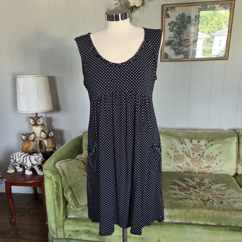 Black and White Polka Dot Mini Dress